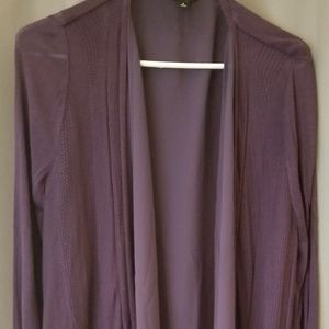 Simply Vera Wang Purple Lightweight Cardigan